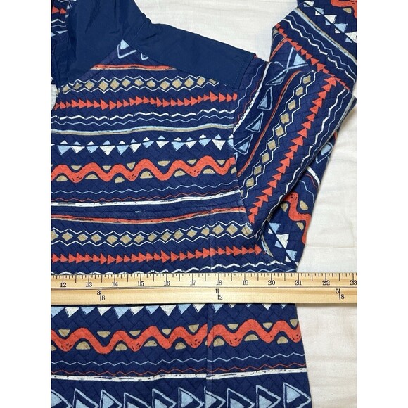 CHUBBIES Trail Mix Geo-Pattern Quarter Zip Sweatshirt Pocket‎ Men's MEDIUM *NEW* - Picture 11 of 11